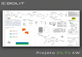 Funciona a Geração de Energia Fotovoltaica projeto 24-74-kw